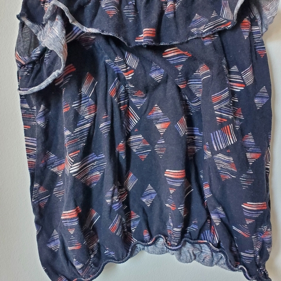 Blue/Navy Printed Ardene Tank Top - Size M - Picture 3 of 6